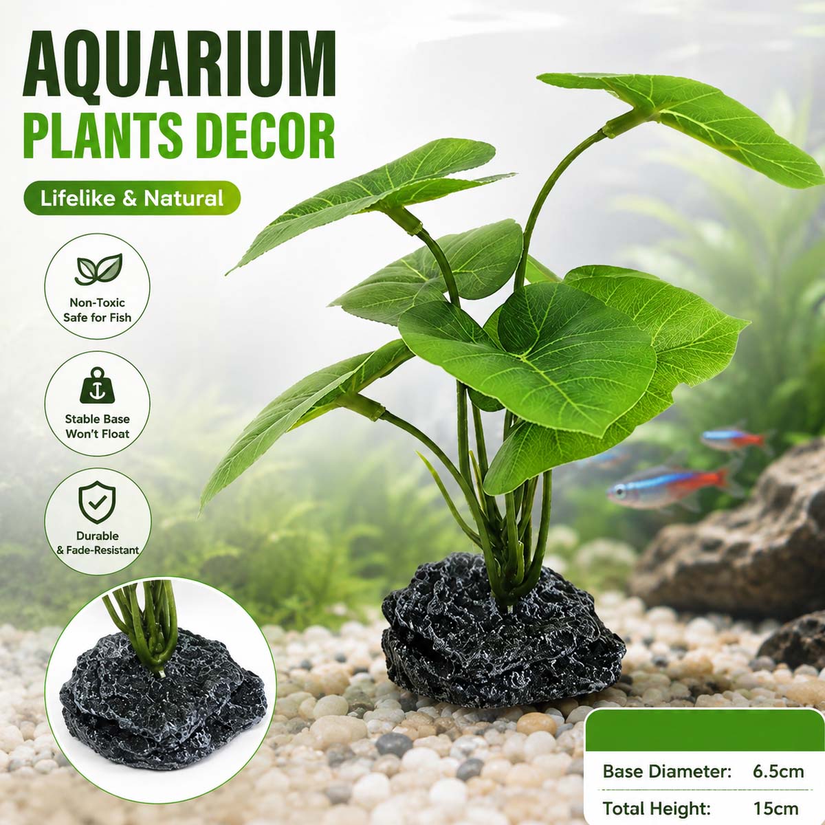 Aquarium Plant Design - 1 buah Tanaman Simulasi Akuarium, Tanaman