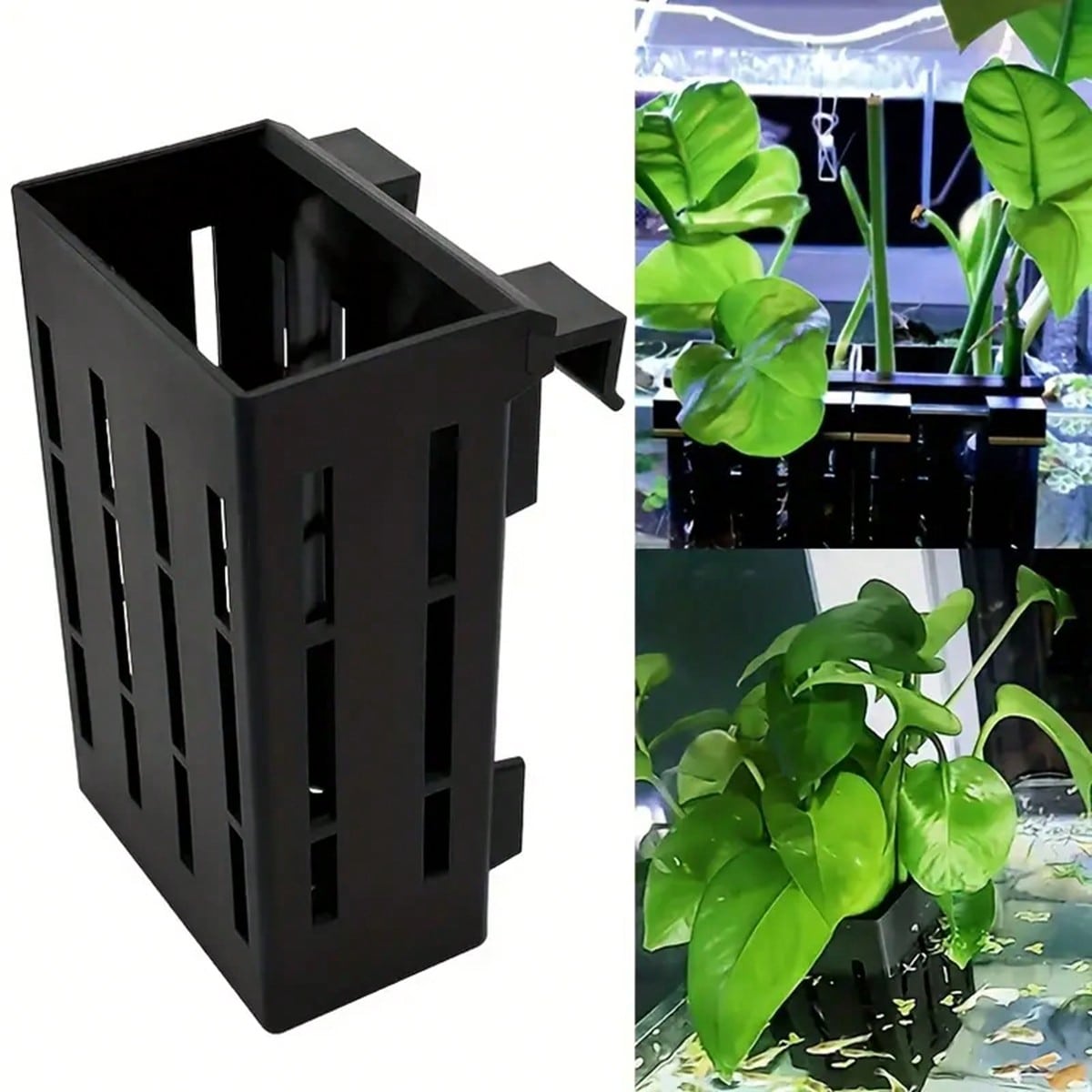 Aquarium Plant Glue Gel - Tempat Tanaman Akuarium Keranjang Plastik Hitam