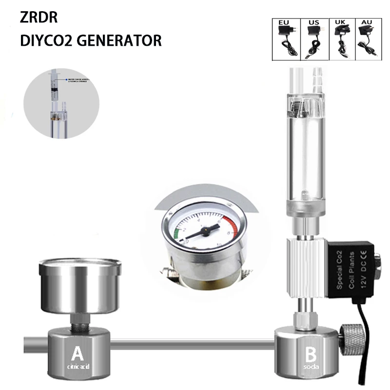Planted Aquarium Equipment - Kit Sistem Generator Reaktor CO2 DIY