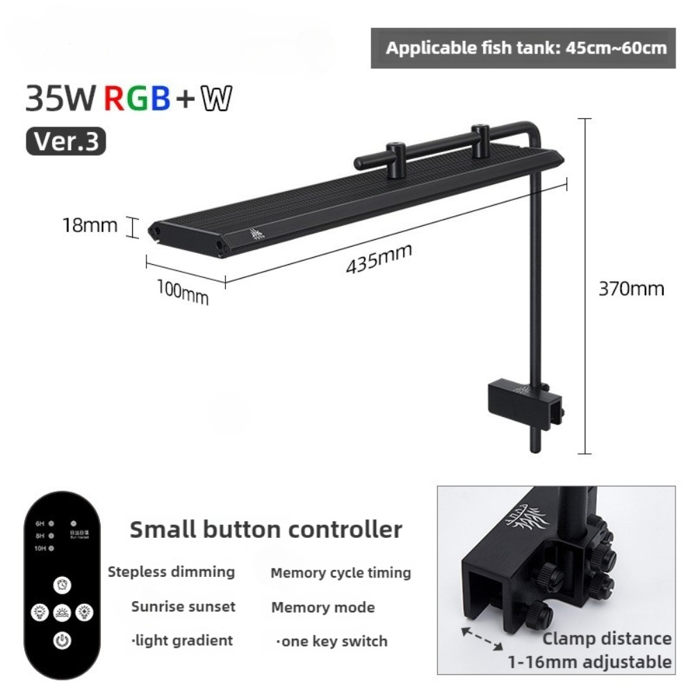 Planted Aquarium Cycling - Lampu Akuarium LED Matahari Terbit Siang