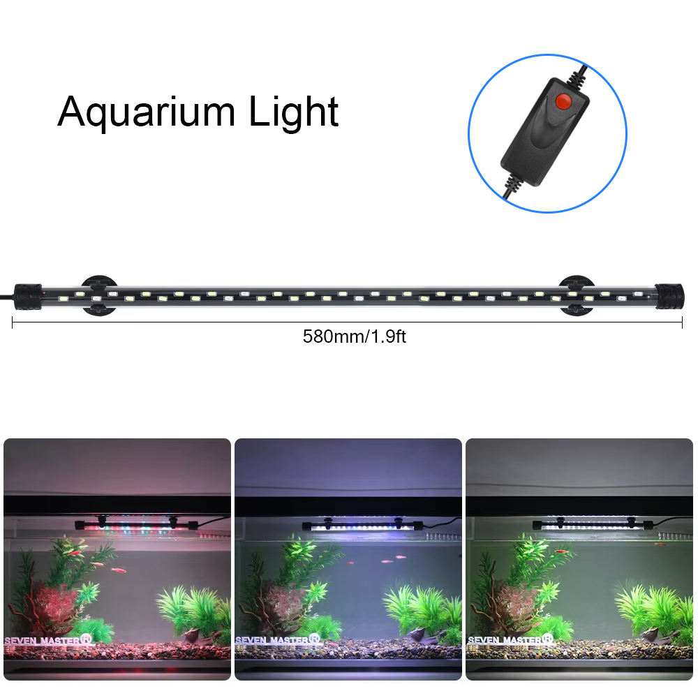 Aquarium Plant Ornament - Lampu LED dekorasi akuarium, 58CM lampu