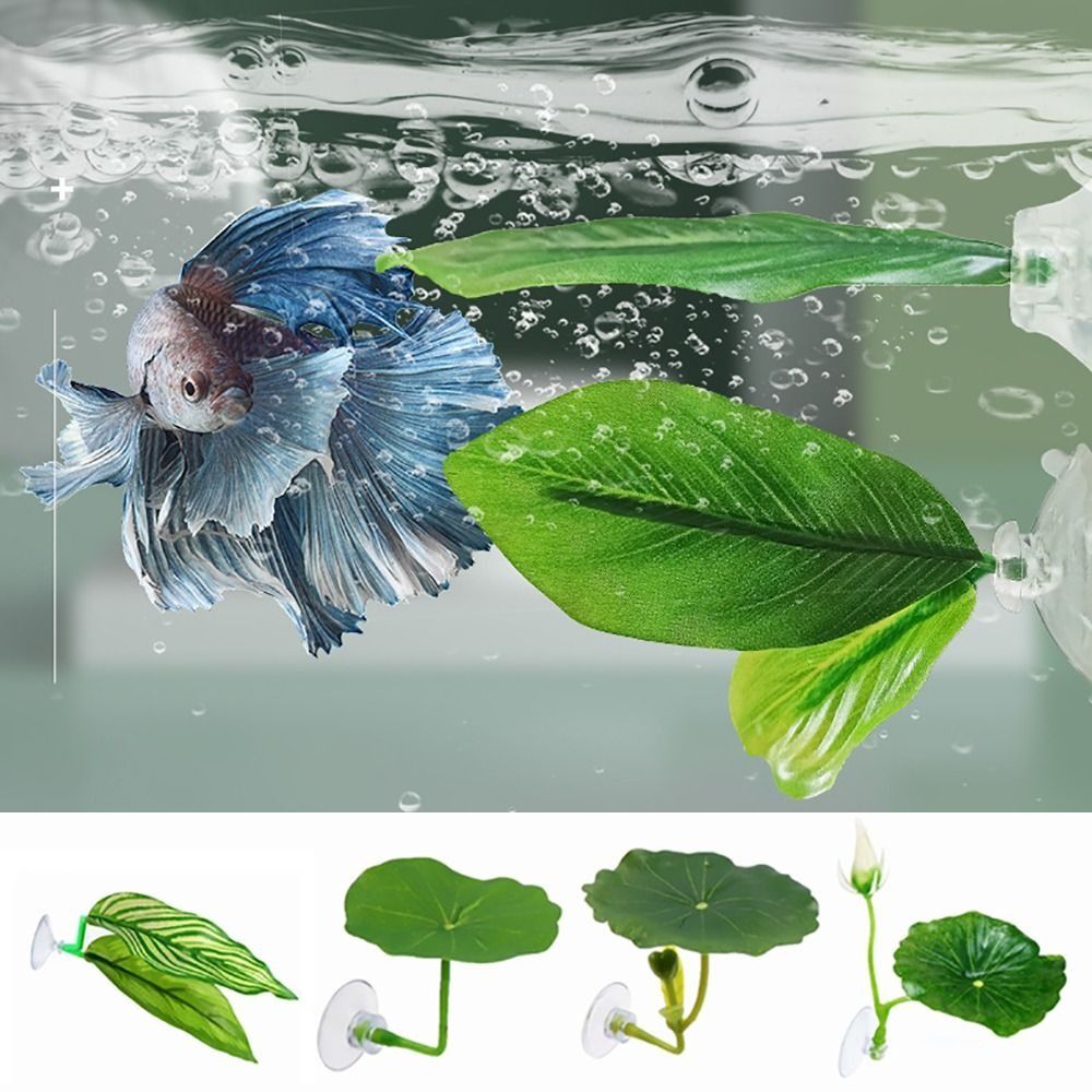 Daun Teratai Plastik untuk Ika - Aquarium Plant Ornament ulasan dan harga