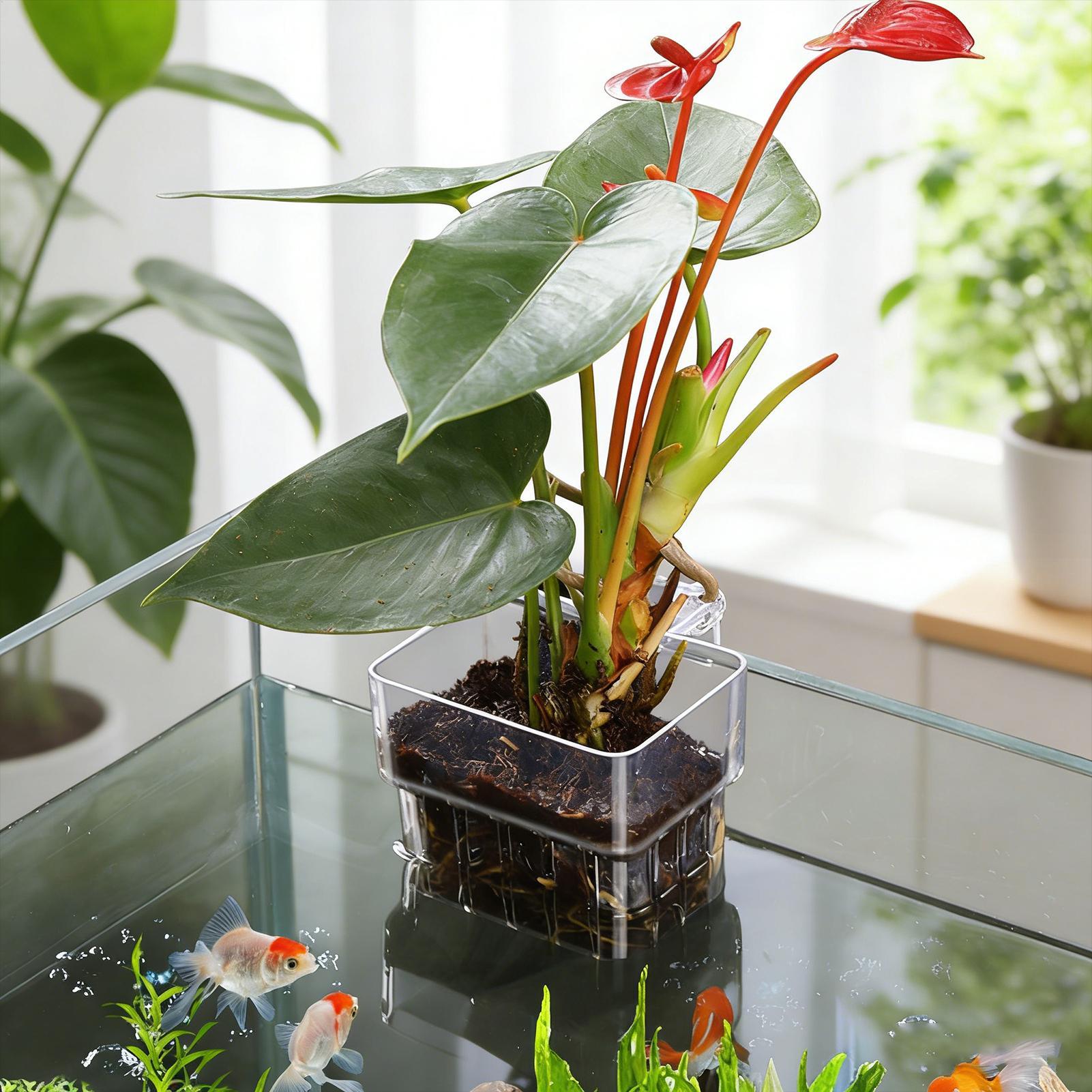 Pot Tanaman Akuarium Transpara - Aquarium Plant Design ulasan dan harga
