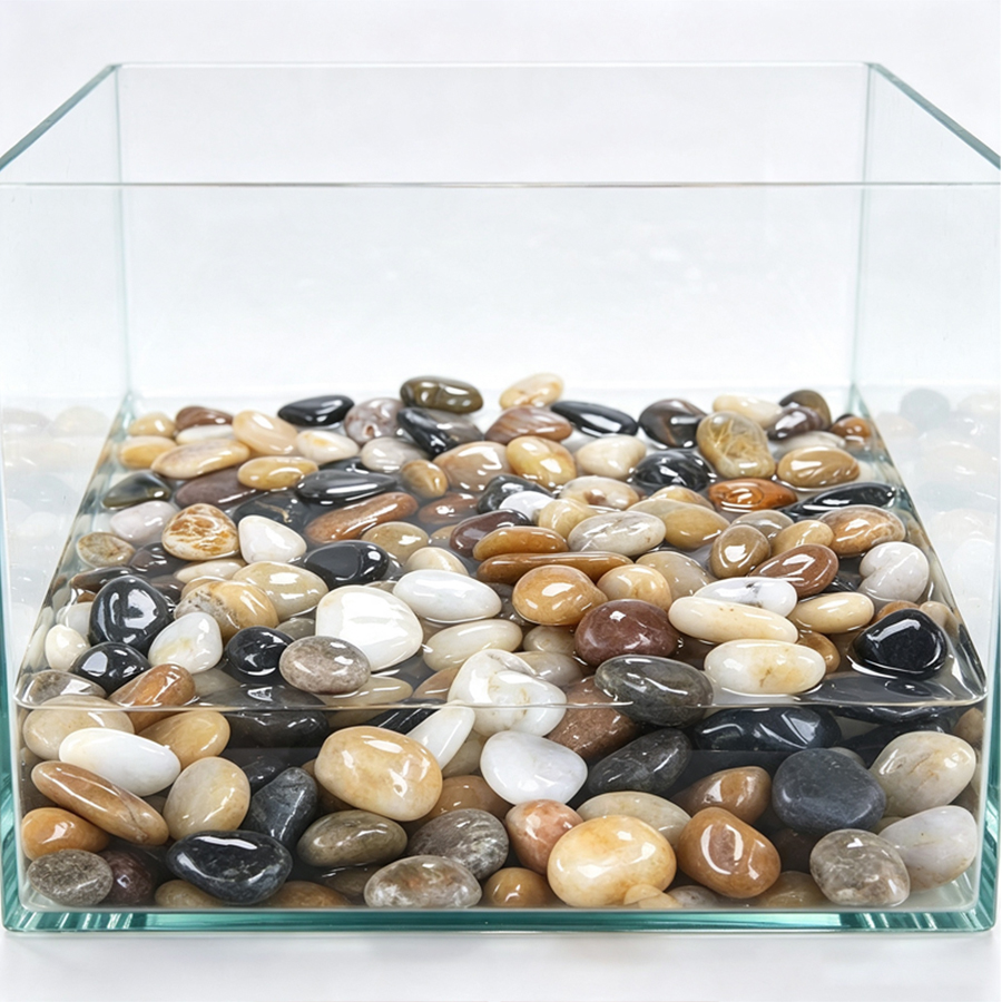 300-700g Kerikil Sungai Halus, - Aquarium For Planted Tank ulasan dan harga