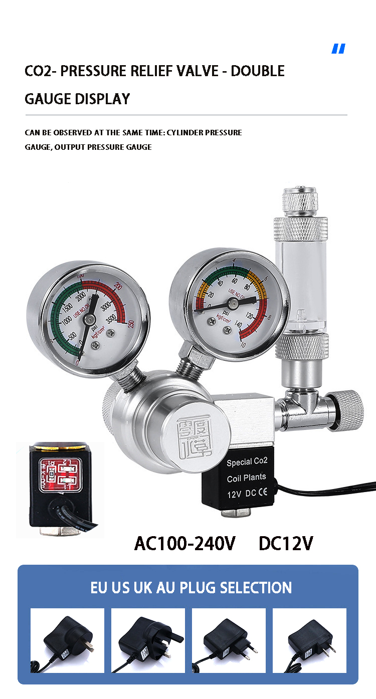 Katup solenoid akuarium, regul - Planted Aquarium Equipment ulasan dan harga