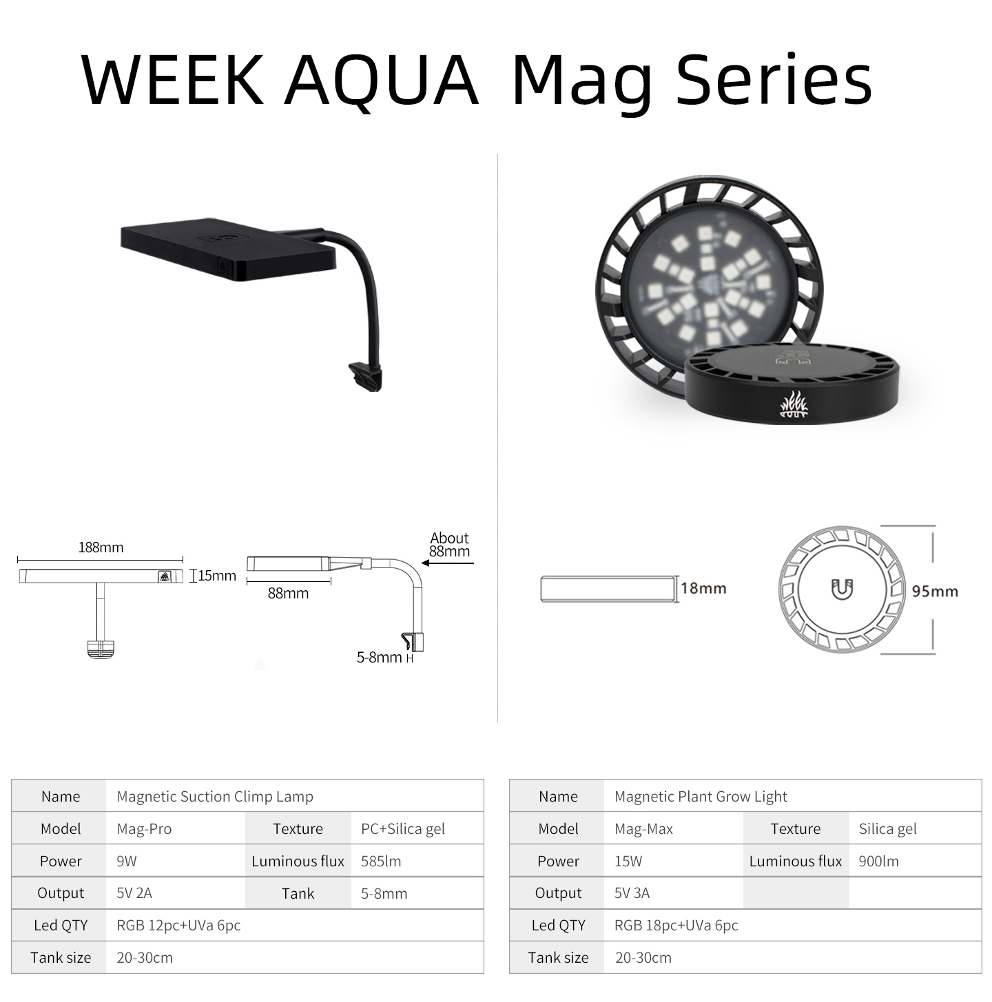 Lampu Tanam Akuarium WEEK AQUA - Aquarium Plant Ornament ulasan dan harga