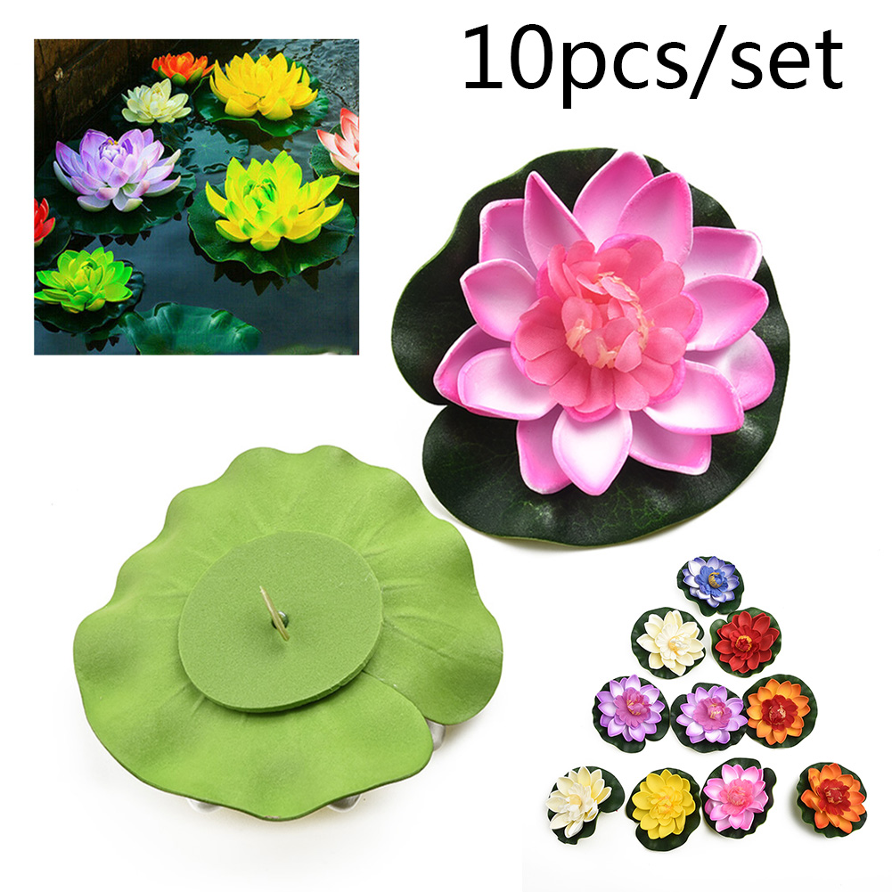 Bunga Lotus Buatan Berbasis EV - Aquarium Plant Red Lotus ulasan dan harga
