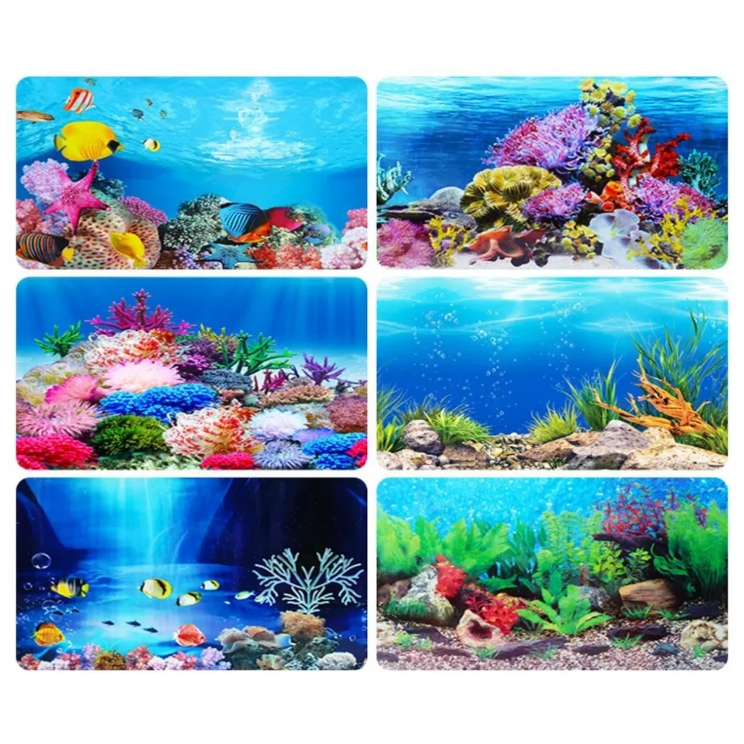 Latar belakang akuarium 3D sti - Aquarium Plant Ornament ulasan dan harga