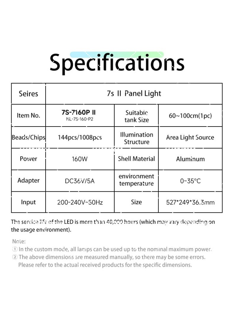 Lampu LED Akuarium 160W RGB Sp - Aquarium For Planted Tank ulasan dan harga
